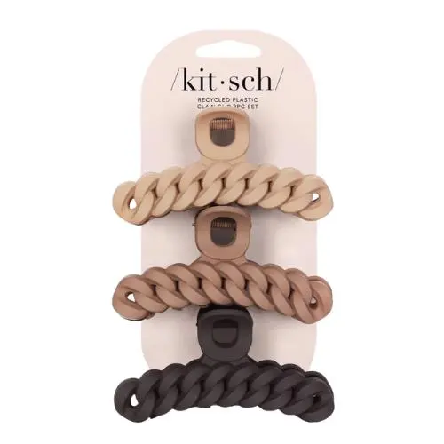 Chain Claw Clips 3pc Set Neutrals - Image 3
