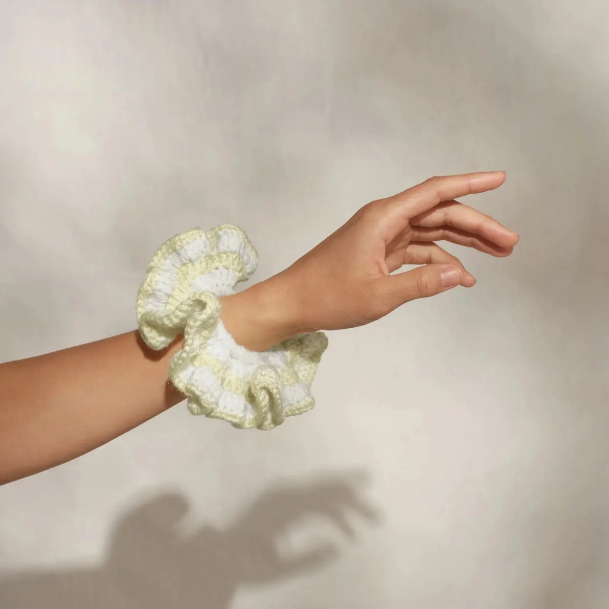 Crochet Scrunchie Butter Yellow - Image 5