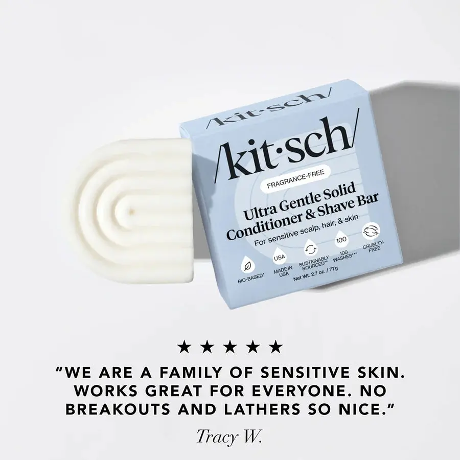 Fragrance Free Ultra Sensitive Shampoo & Conditioner Bar Set - Image 6