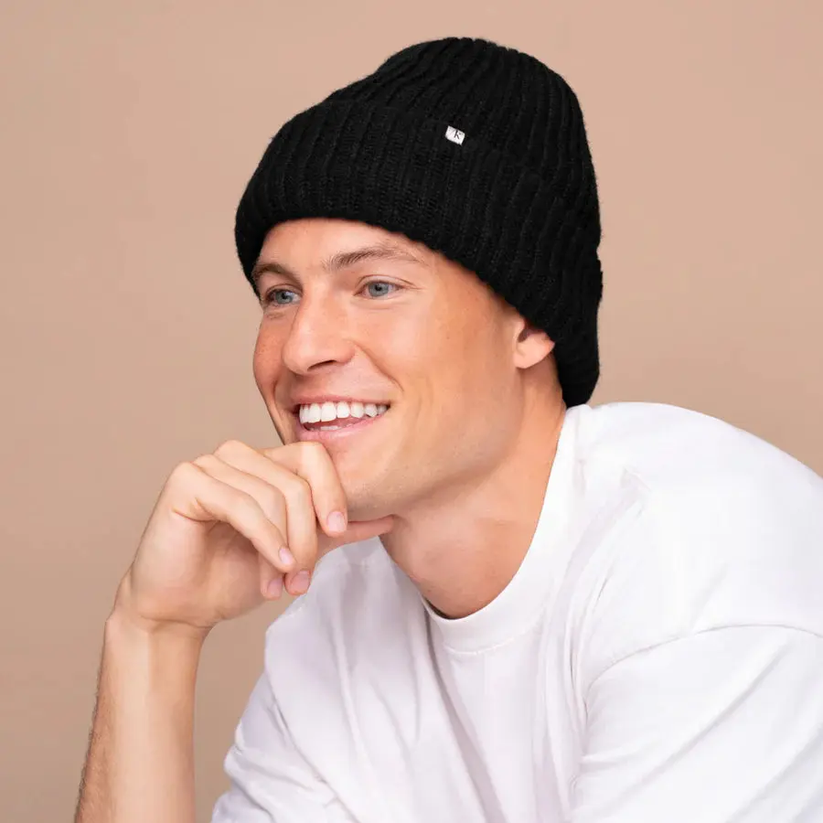 Glazey™ Satin Lined Beanie Black - Image 4