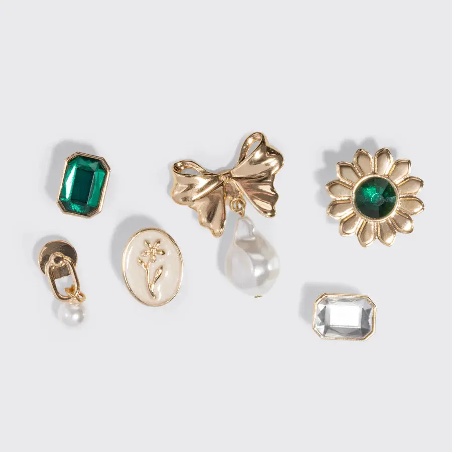 Kitschpop Charms 6pc Set Vintage Emerald - Image 3