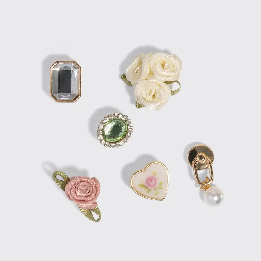Kitschpop Charms 6pc Set Vintage Ivory - Image 3