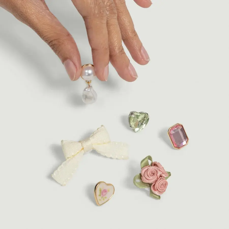 Kitschpop Charms 6pc Set Vintage Pink - Image 2
