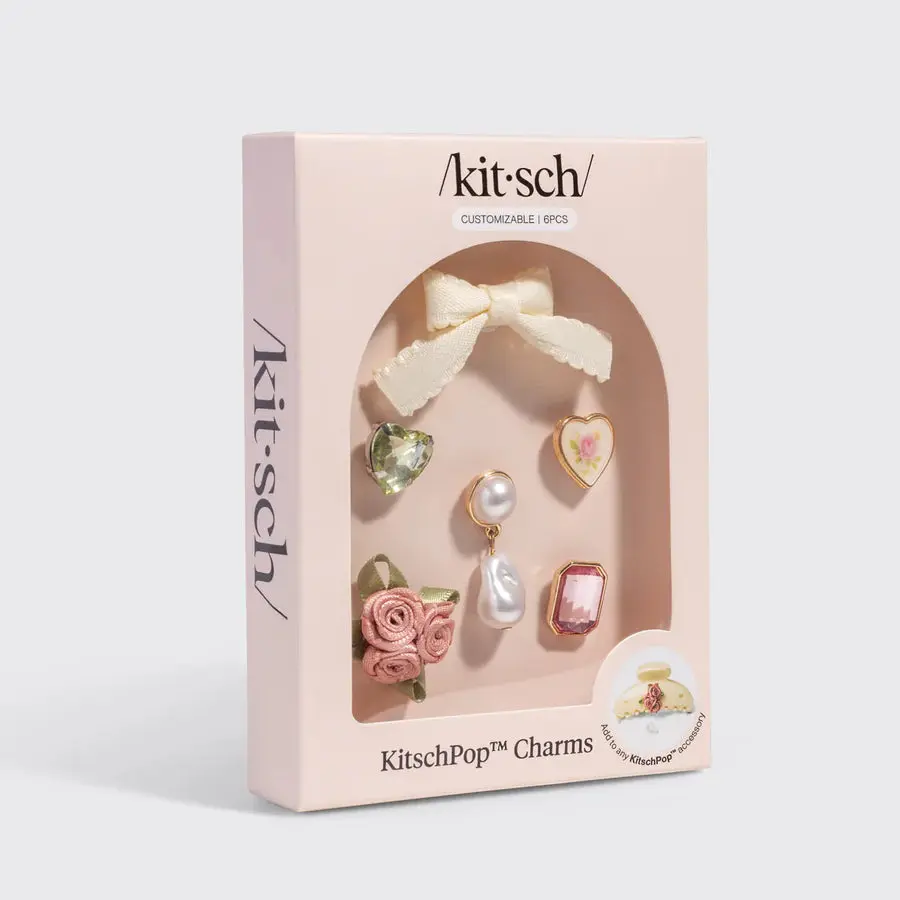Kitschpop Charms 6pc Set Vintage Pink - Image 4