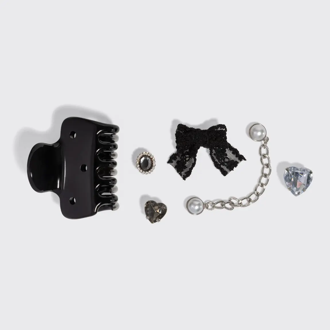 KitschPop Charms & Cloud Clip Set Vintage Black - Image 8