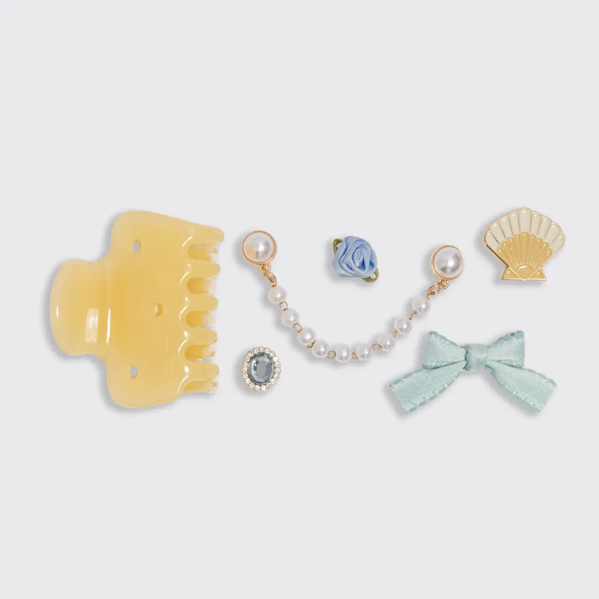 Kitschpop Cloud Clip 7pc Set Coastal Cottage Butter Yellow - Image 3