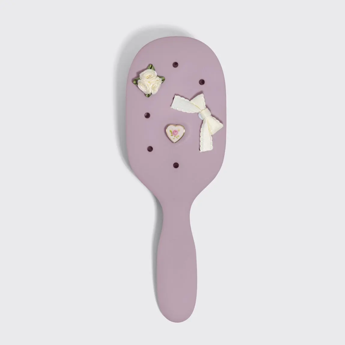 KitschPop Paddle Brush & Charm Set Soft Violet - Image 4