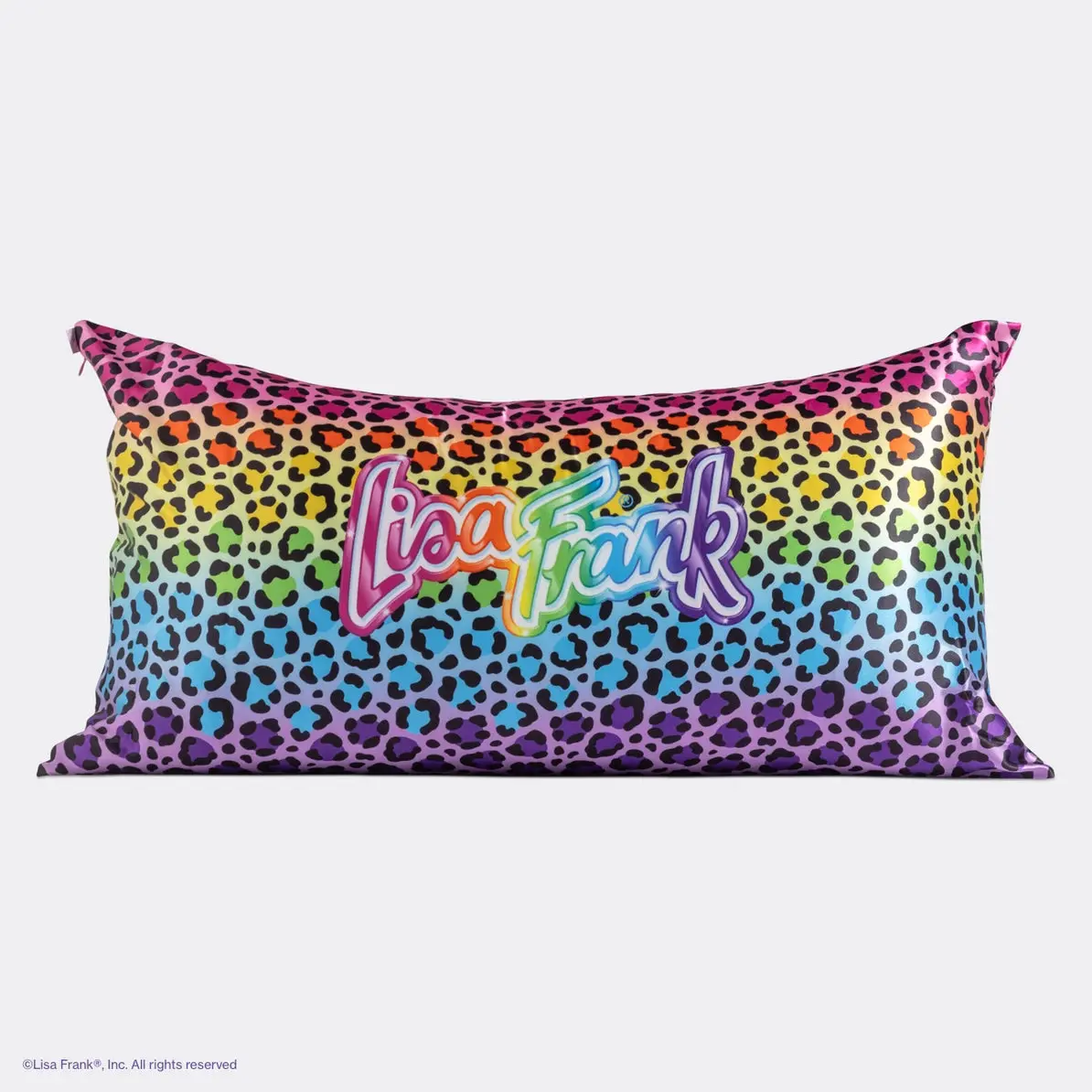 Lisa Frank Satin Pillowcase Rainbow Leopard King - Image 5