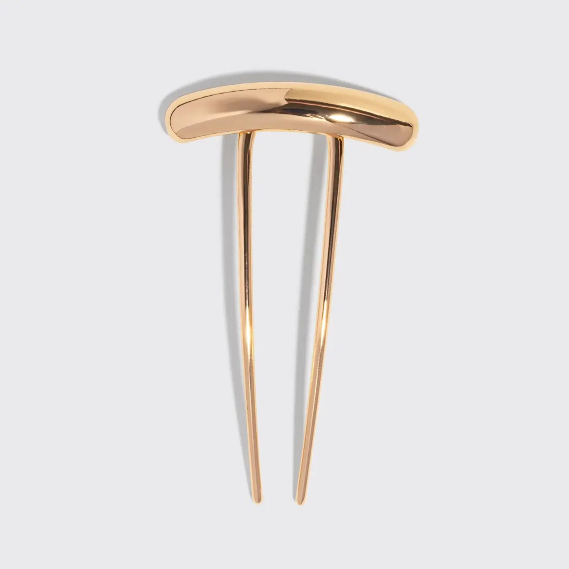 Metal Barette French Hair Pin Gold - Image 5