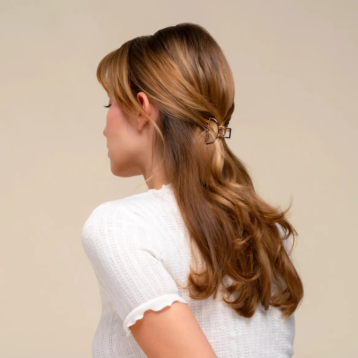 Mini Metal French Hair Pin & Clips Set Gold - Image 2