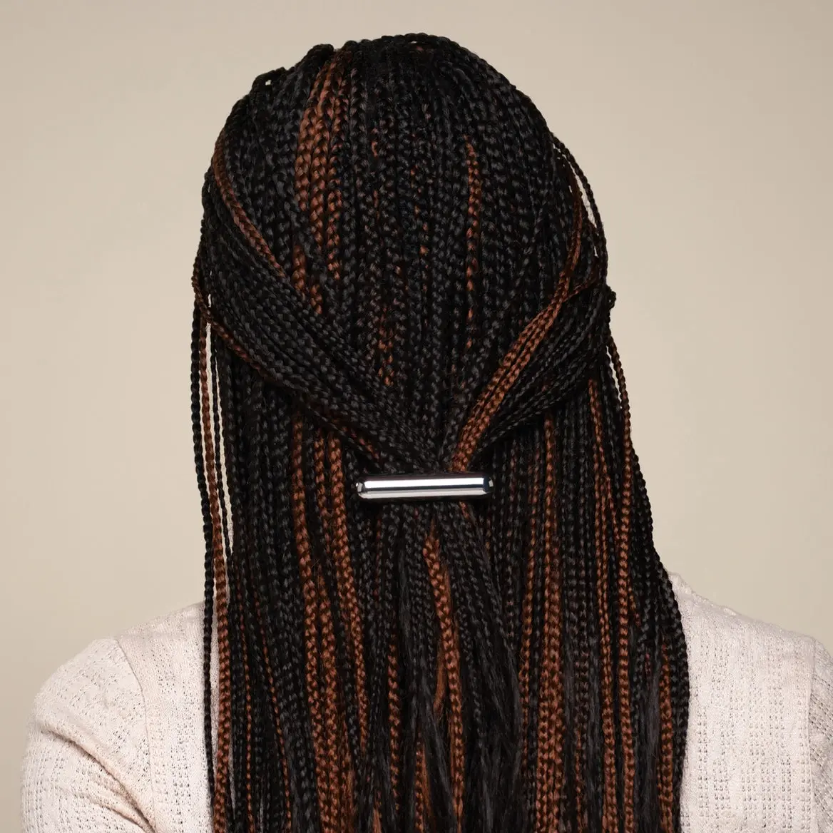 Mini Metal French Hair Pin & Clips Set Silver - Image 2