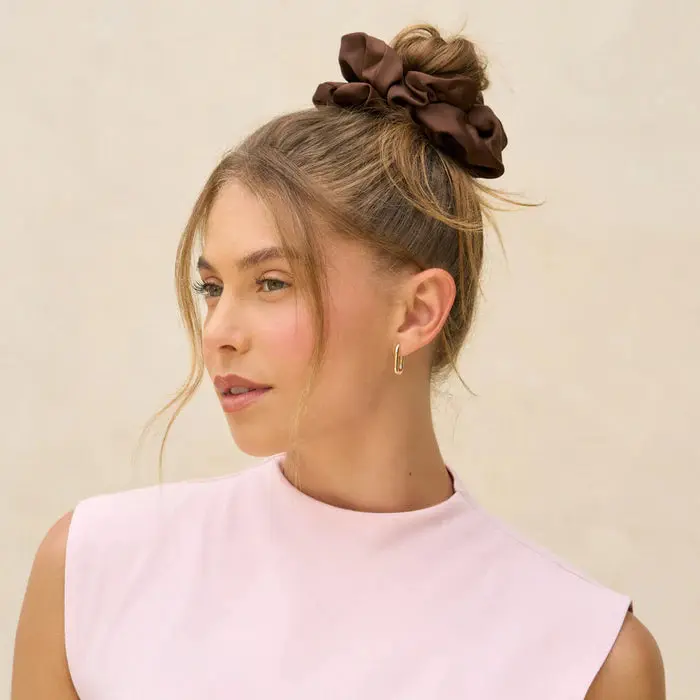 Oversized Scrunchies Creme & Camel - Image 2