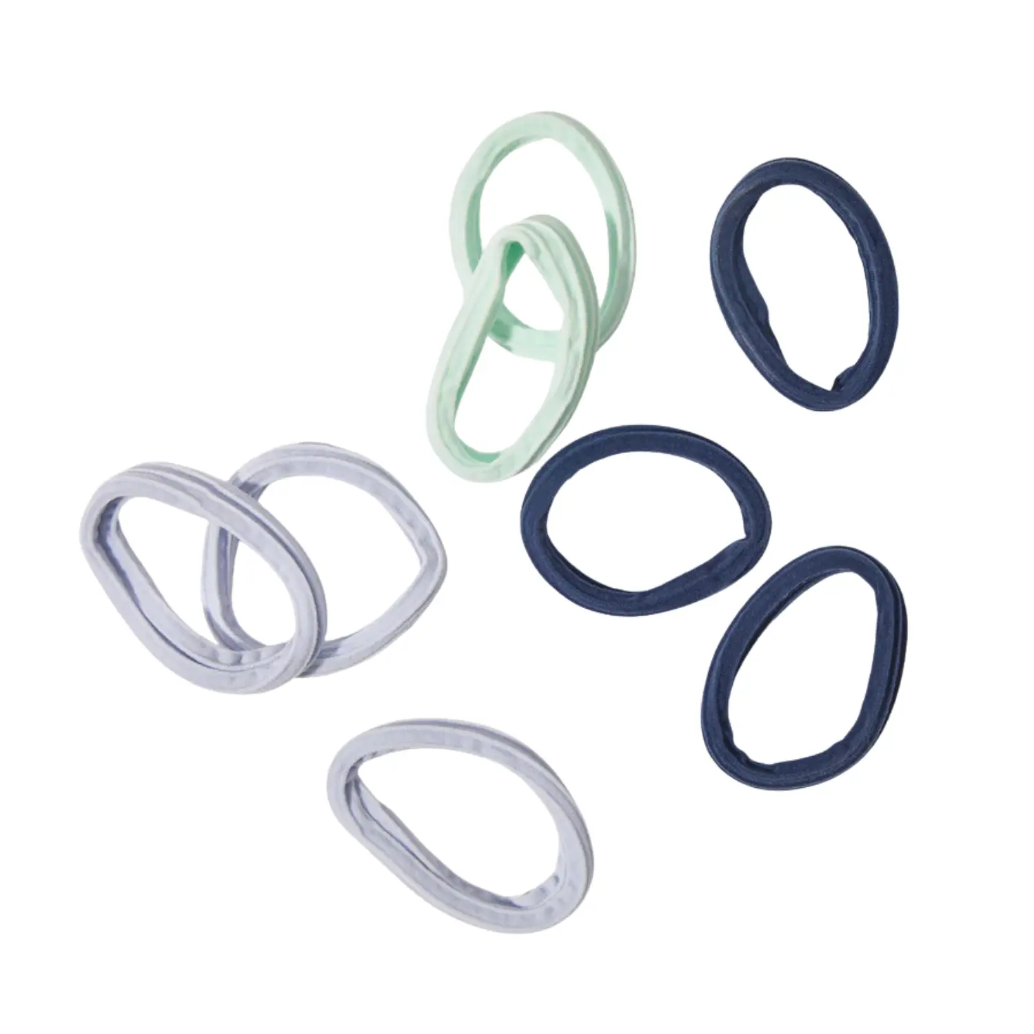 Recycled Fabric Seamless Hair Elastics Garden Bouquet - Image 5
