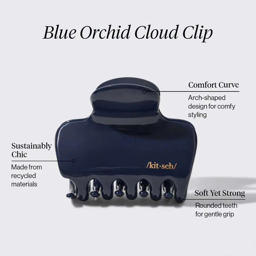 Recycled Plastic Cloud Claw Clip Blue Orchid - Image 5