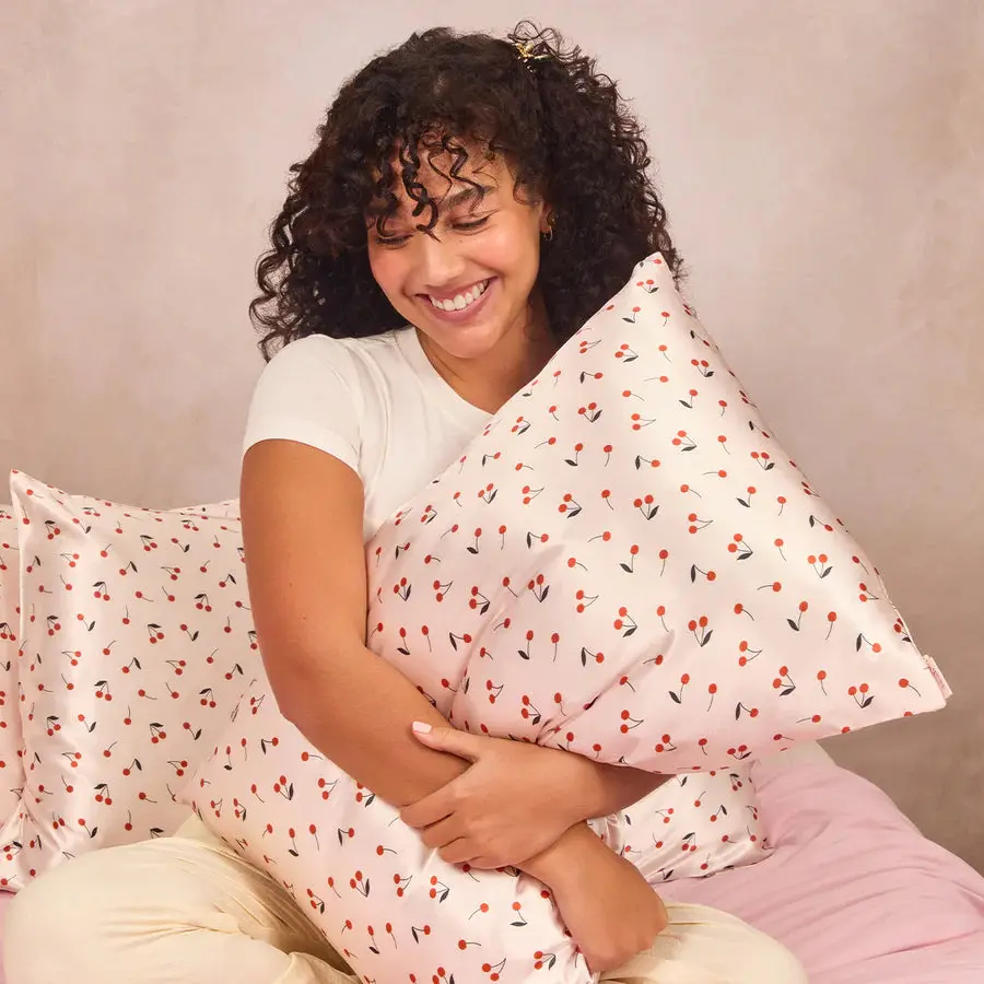 Satin Pillowcase Standard Cherry Print - Image 3