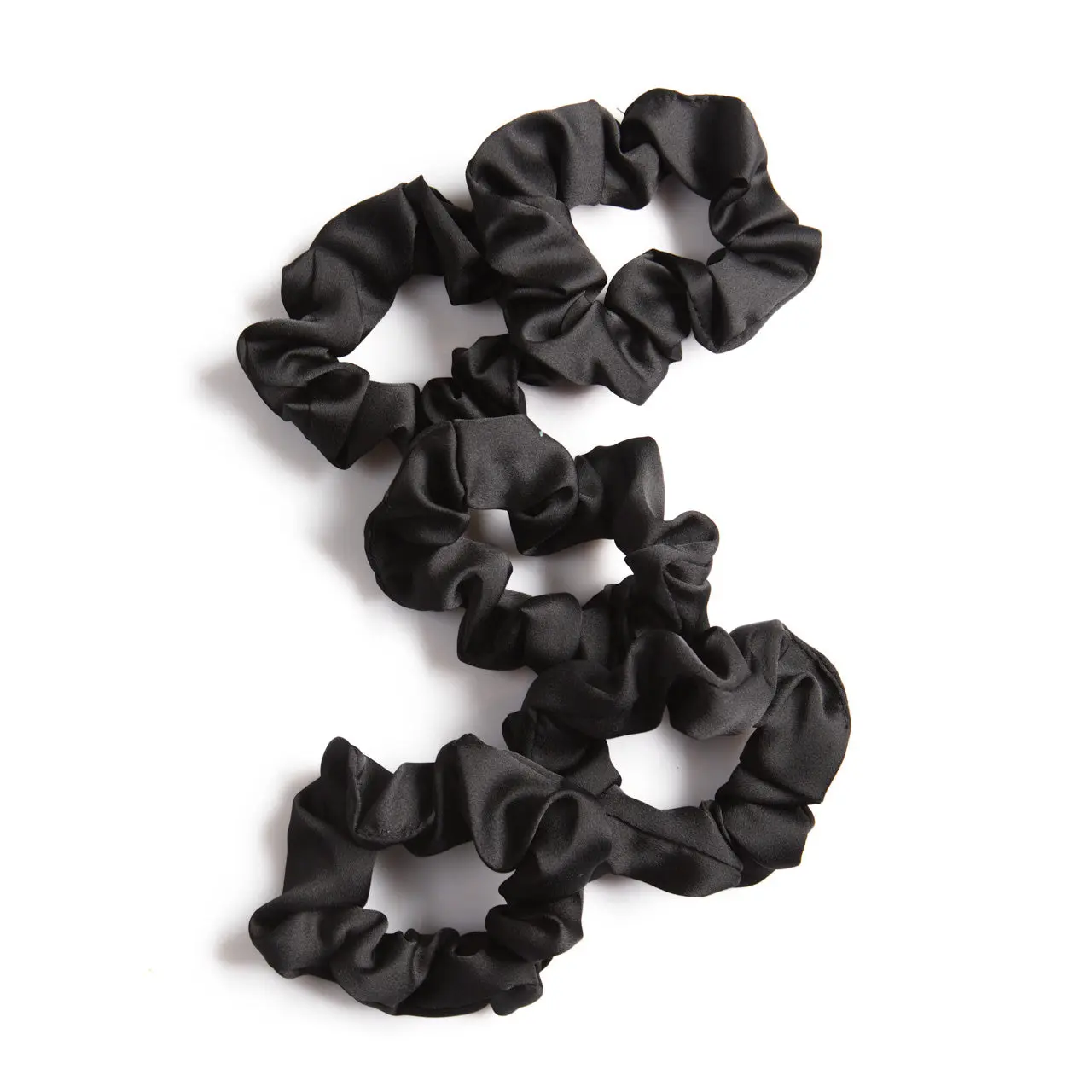 Satin Sleep Scrunchies Black - Image 2
