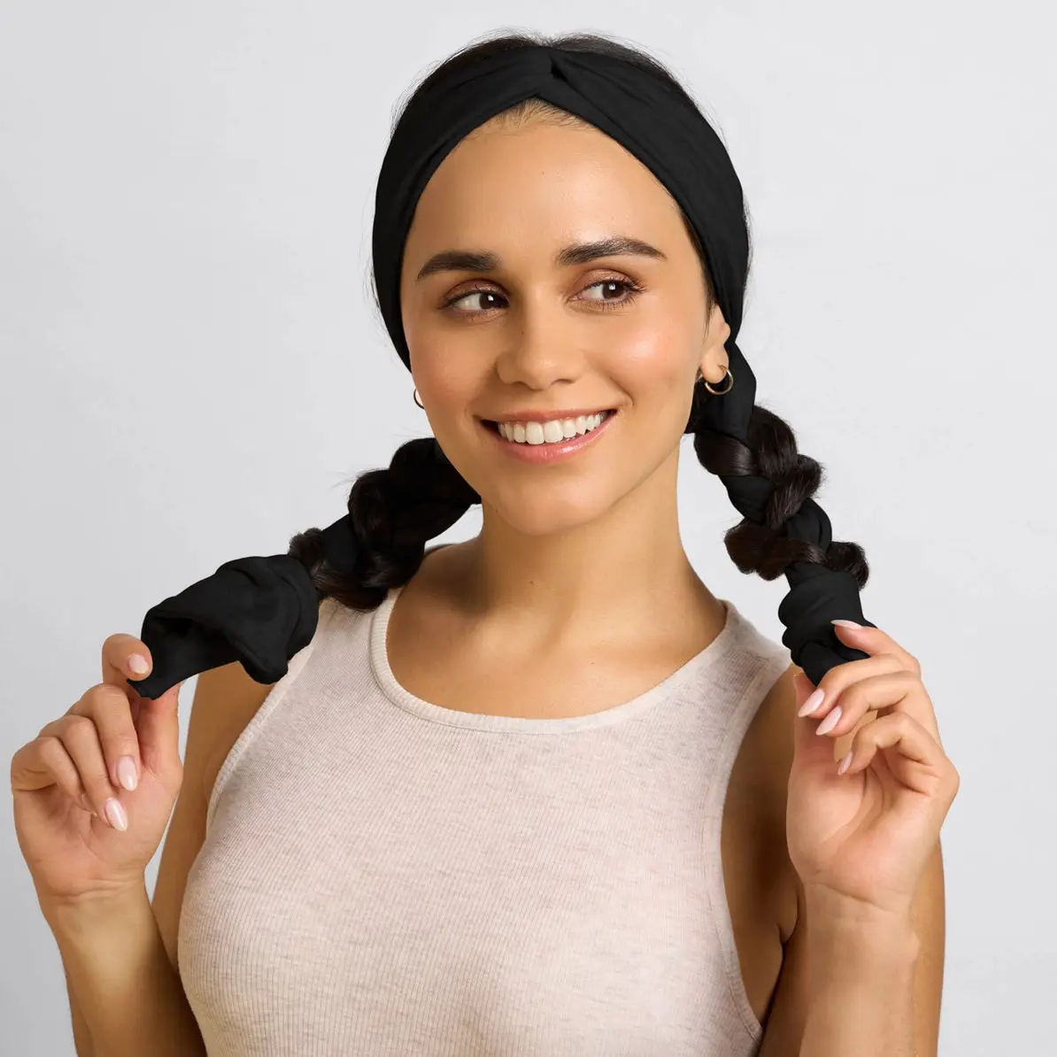 Set & Flow Heatless Curling Headband Black - Image 4