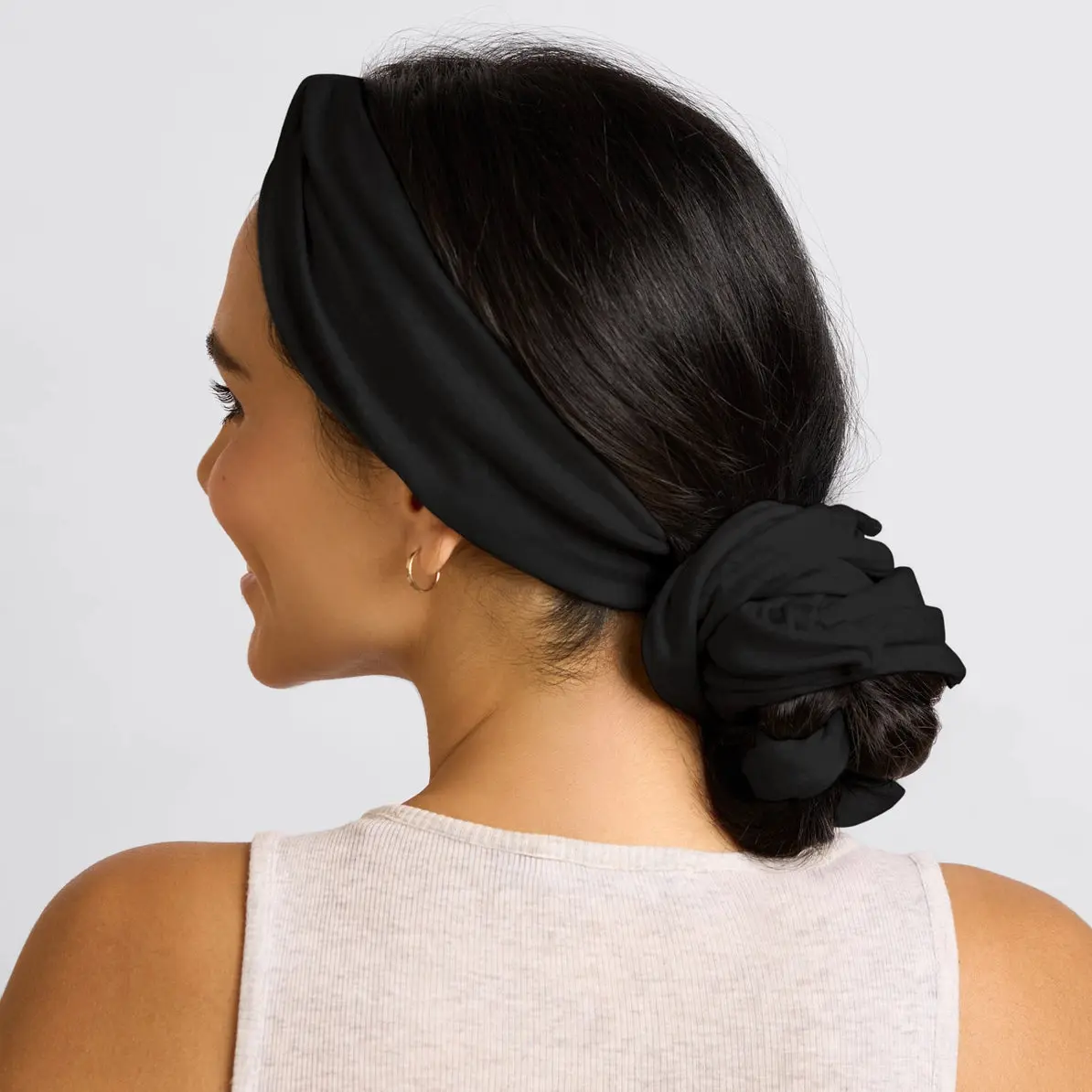 Set & Flow Heatless Curling Headband Black - Image 5