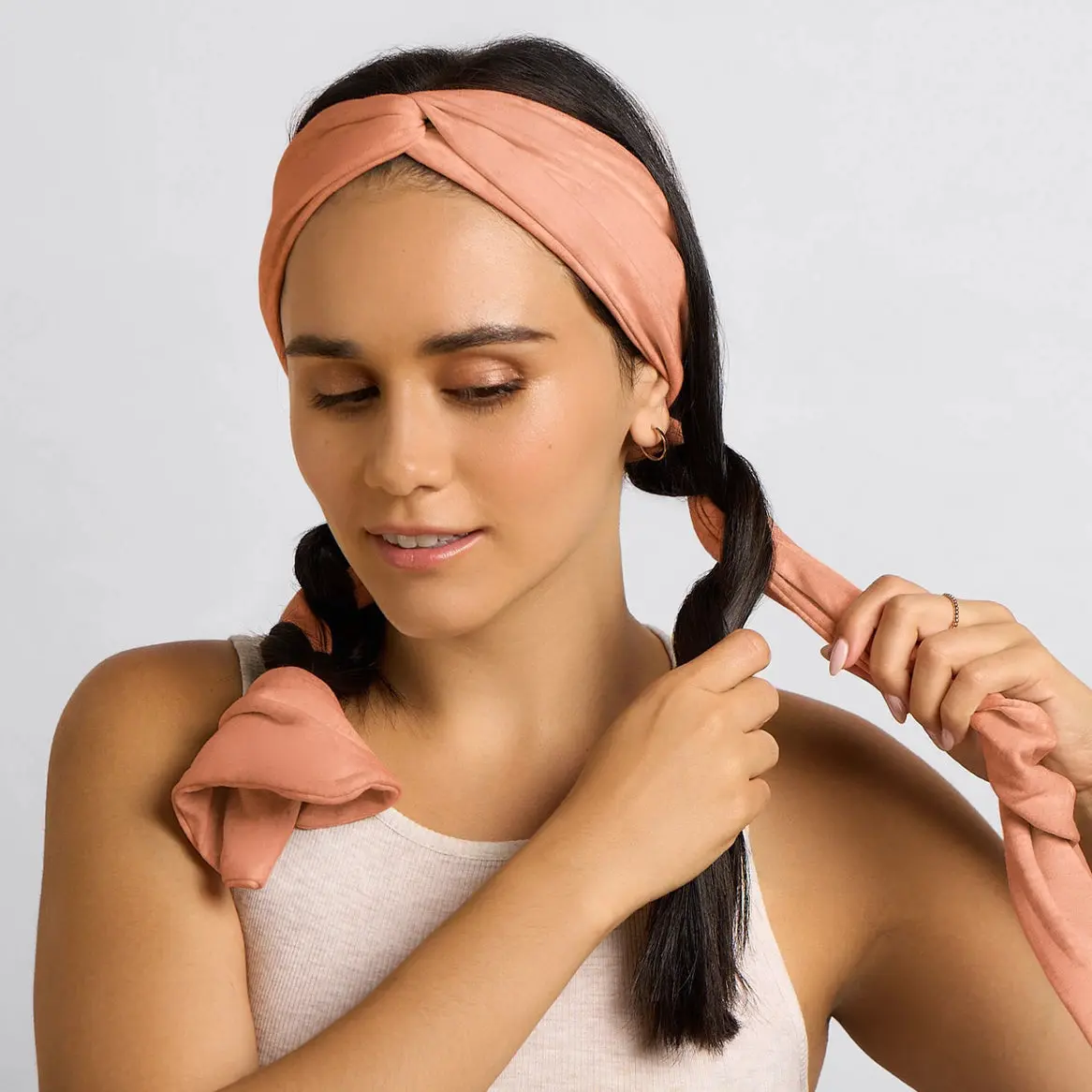 Set & Flow Heatless Curling Headband Terracotta - Image 3