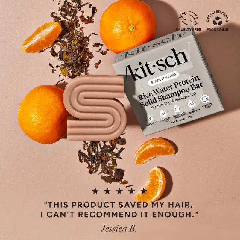 Strengthening Rice Water Shampoo & Conditioner Bar Set - Image 5