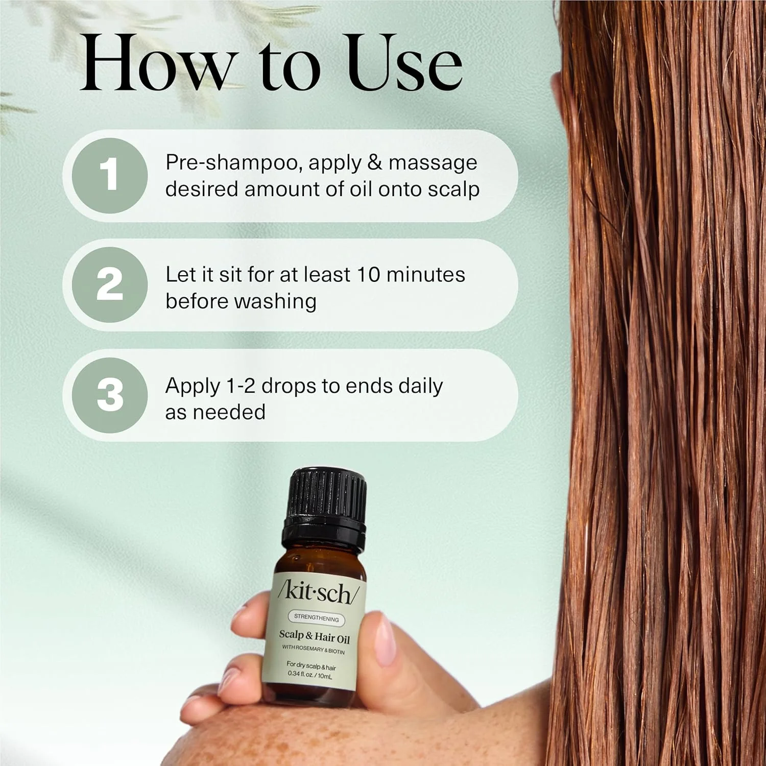 Strengthening Scalp & Hair Oil with Rosemary & Biotin 10 ml. - Image 4
