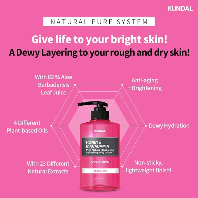 Honey & Macadamia Pure Body Lotion Amber Vanilla - Image 3