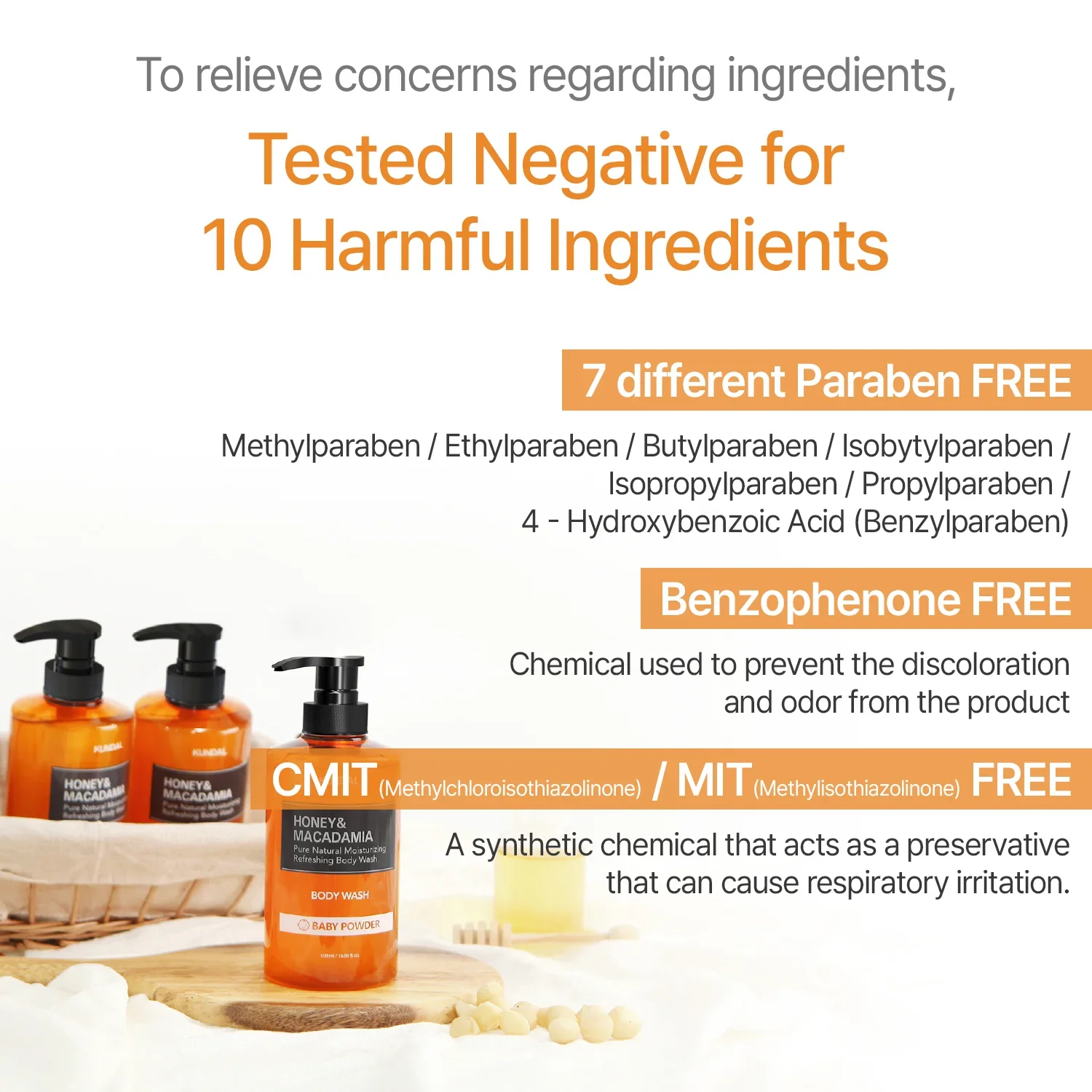 Honey & Macadamia Pure Body Wash Amber Vanilla - Image 6