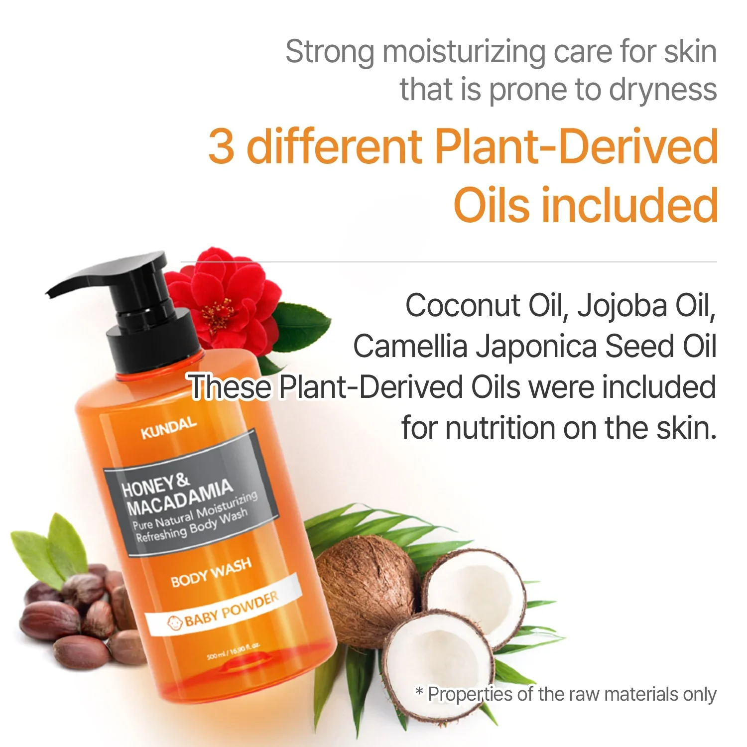 Honey & Macadamia Pure Body Wash Cherry Blossom - Image 4