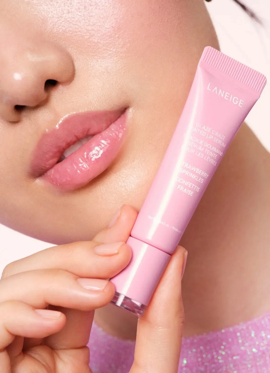 Glaze Craze Tinted Lip Serum Strawberry Sprinkles - Image 5