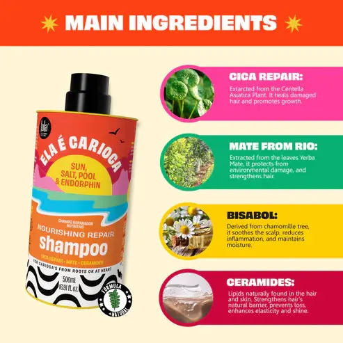 Cosmetics Ela E Carioca Shampoo - Image 3