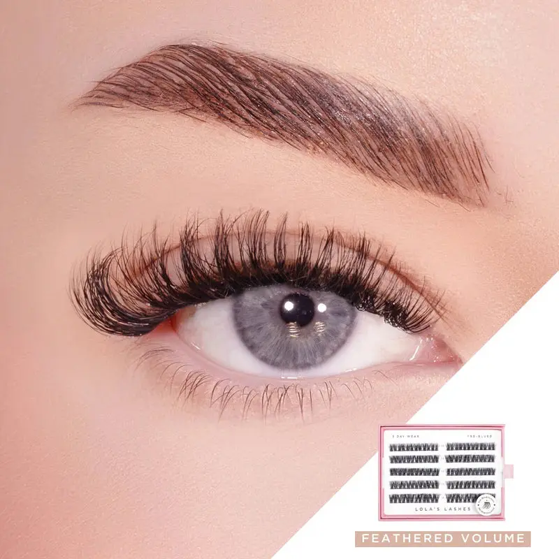 Feathered Volume Pre-Glued Lashes - Image 2