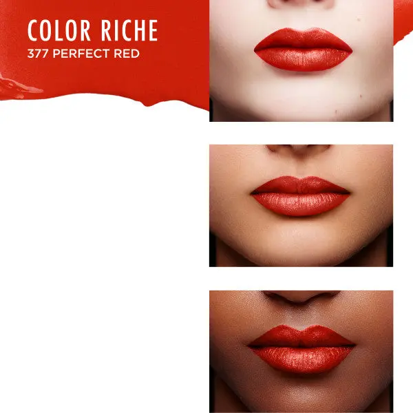 Color Riche Satin Lipstick 377 Perfect Red - Image 3
