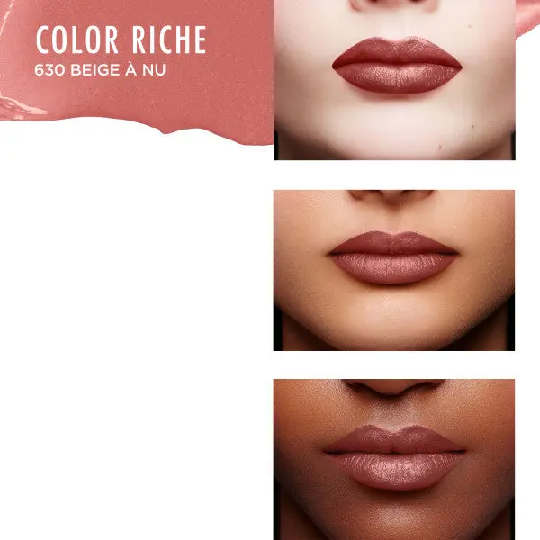 Color Riche Satin Lipstick 630 Beige a Nude - Image 3