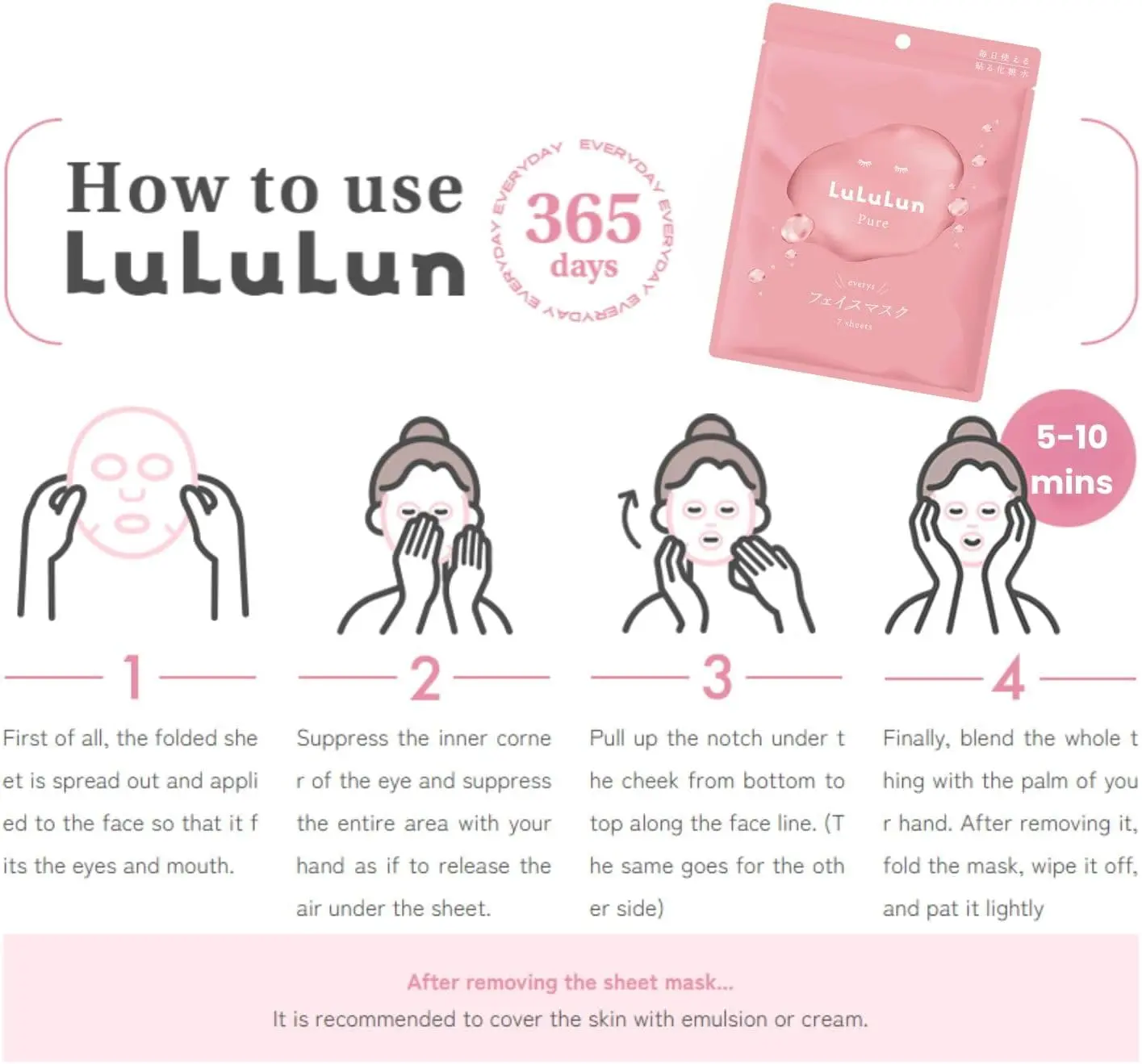 Pure Everys Sheet Mask 7-Pack - Image 3