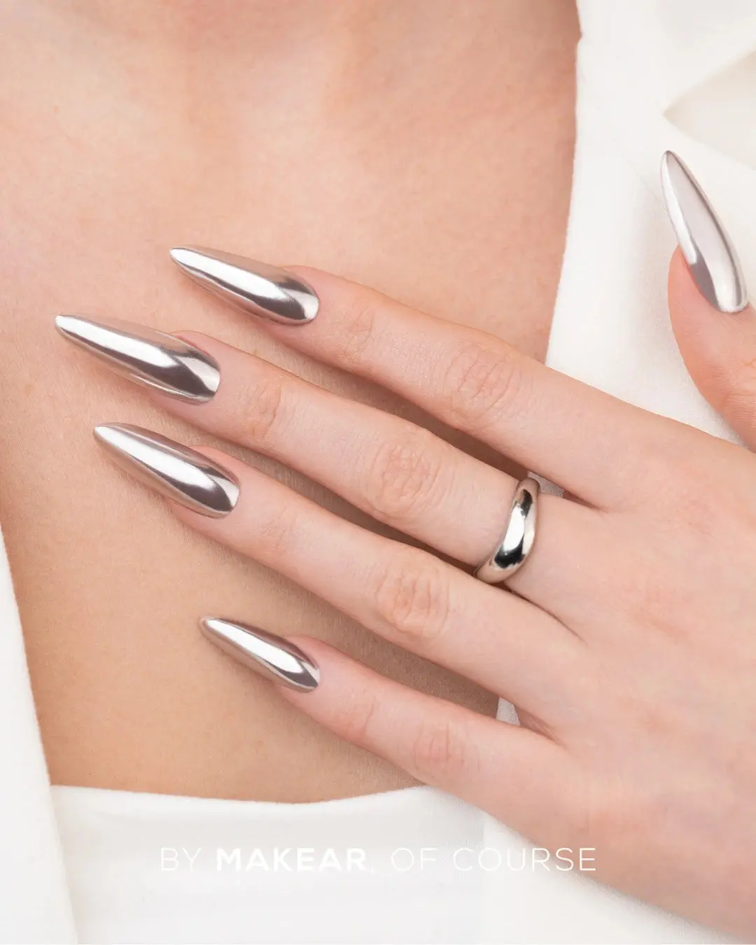 Liquid Effect Nail Dust Chrome SFX Silver - Image 2