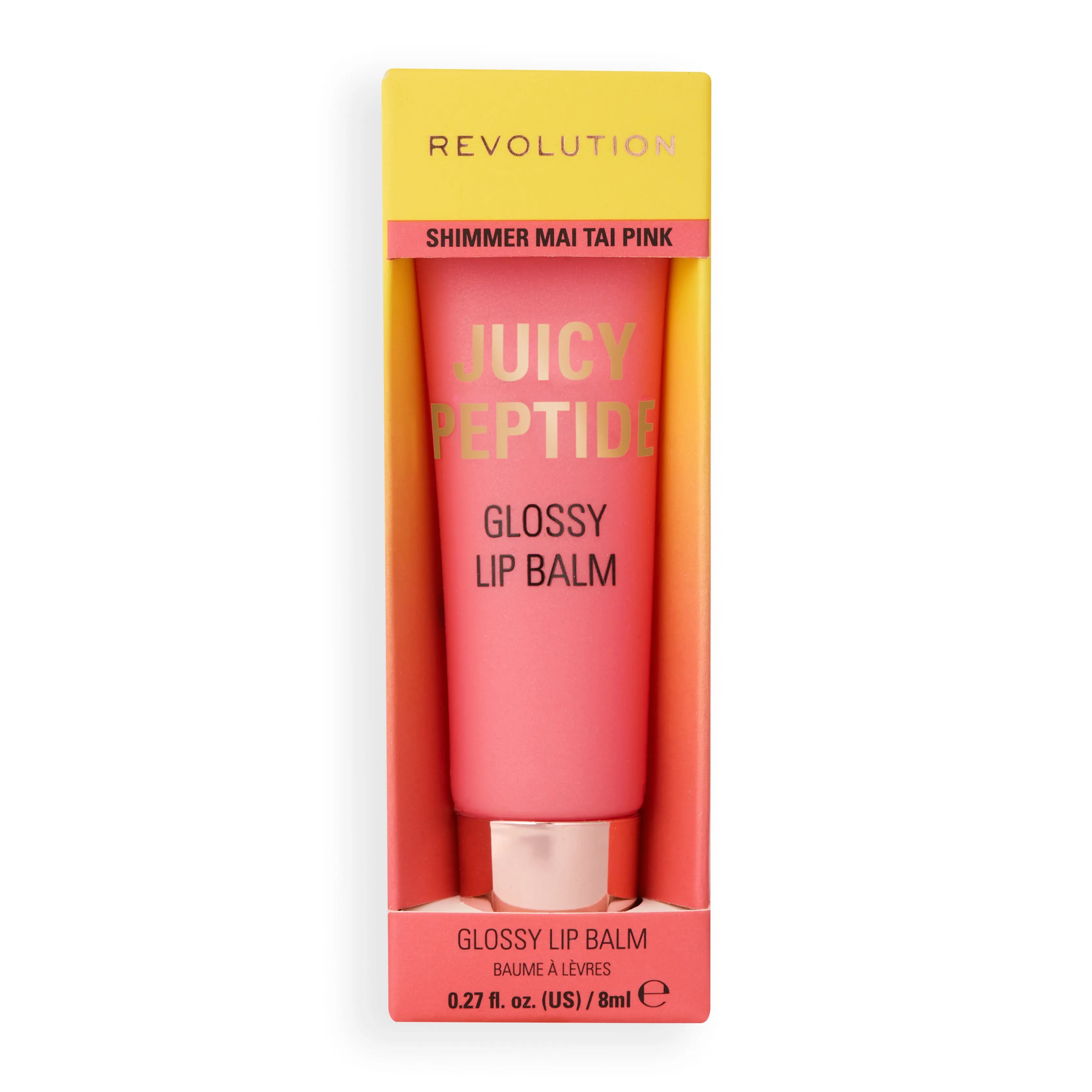 Juicy Peptide Lip Balm Shimmer Mai Tai Pink - Image 3
