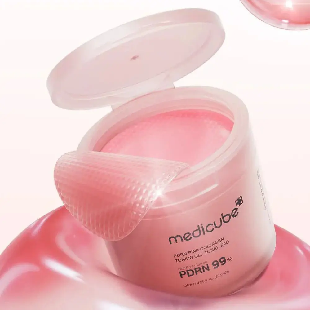 PDRN Pink Collagen Toning Gel Toner Pad - Image 2