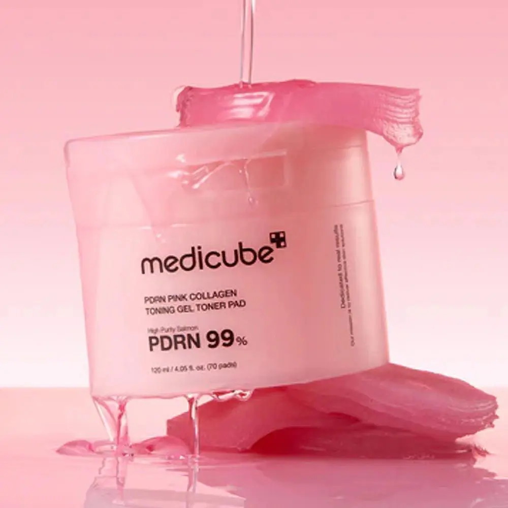 PDRN Pink Collagen Toning Gel Toner Pad - Image 4