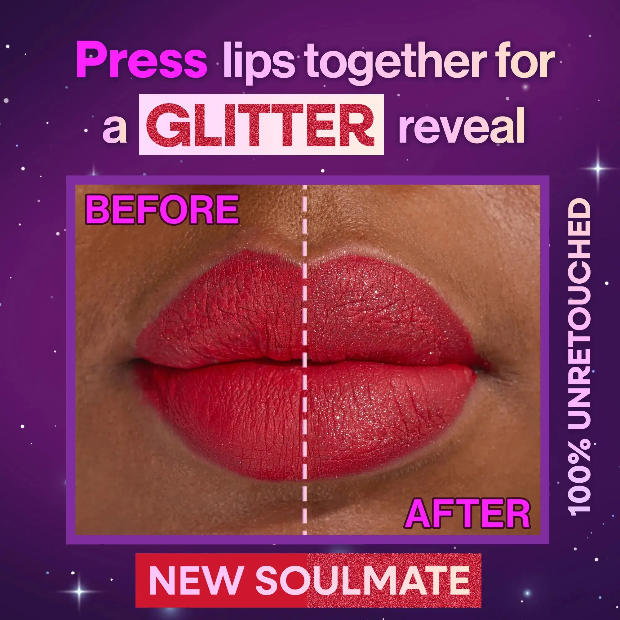 Mega Glitter Shimmer Liquid Lipstick New Soulmate - Image 2