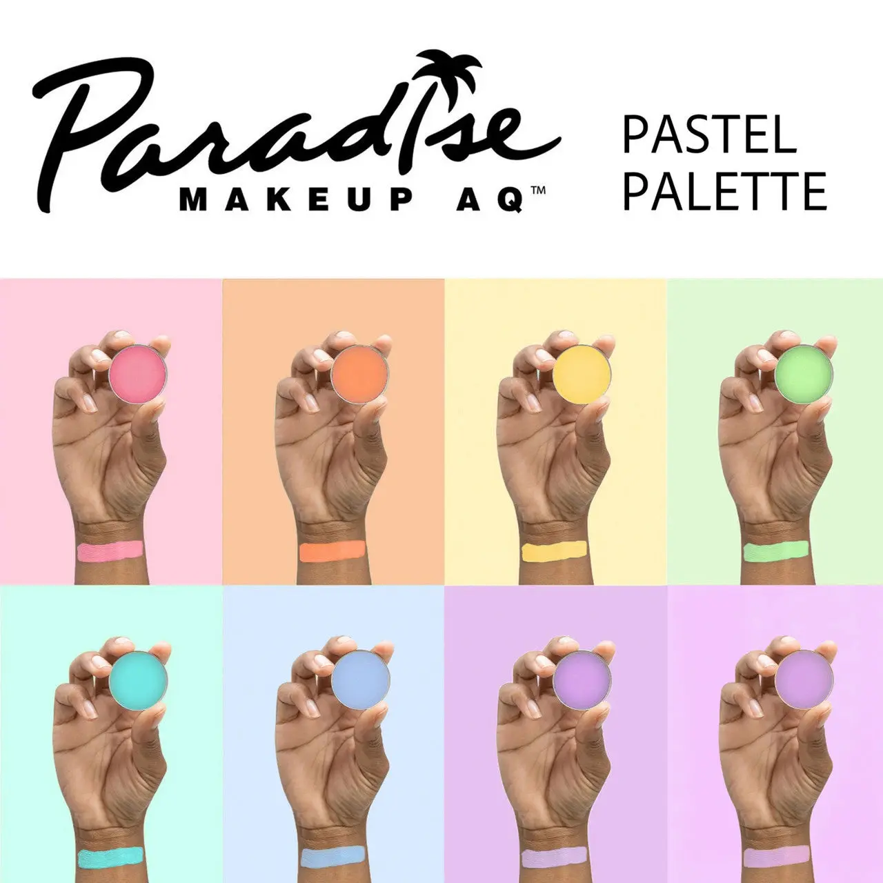 Paradise Makeup AQ 8 Color Magnetic Palette Pastel - Image 3
