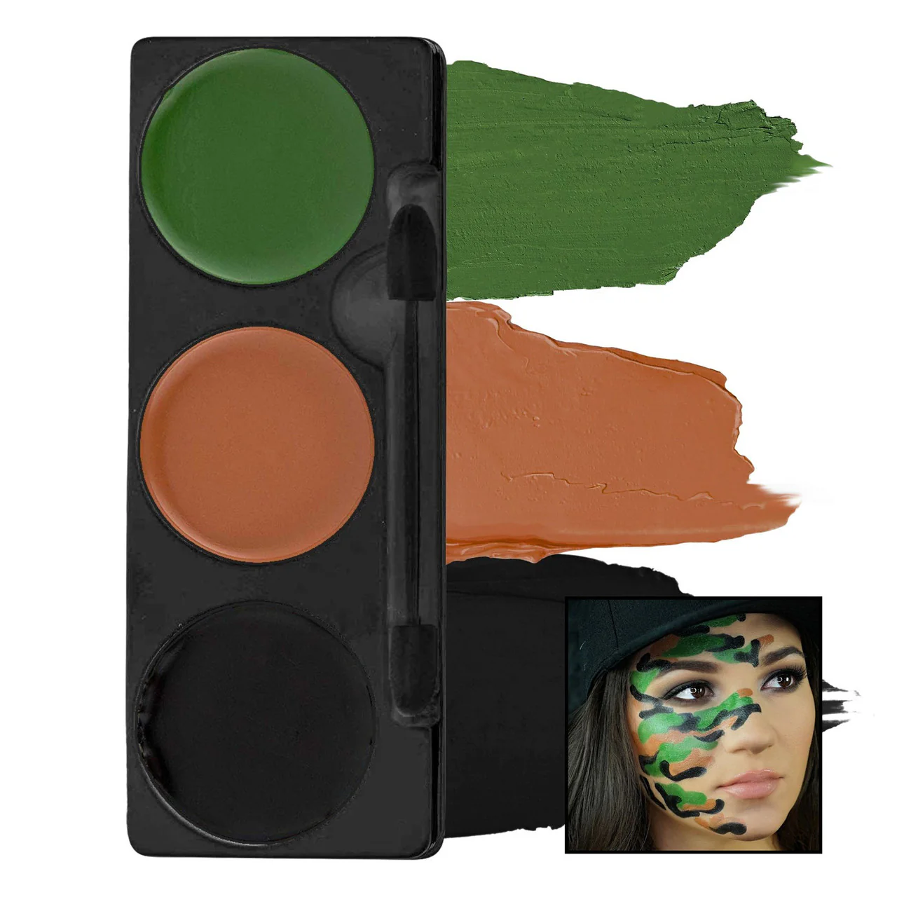 Tri-Color Makeup Palette Camouflage - Image 3