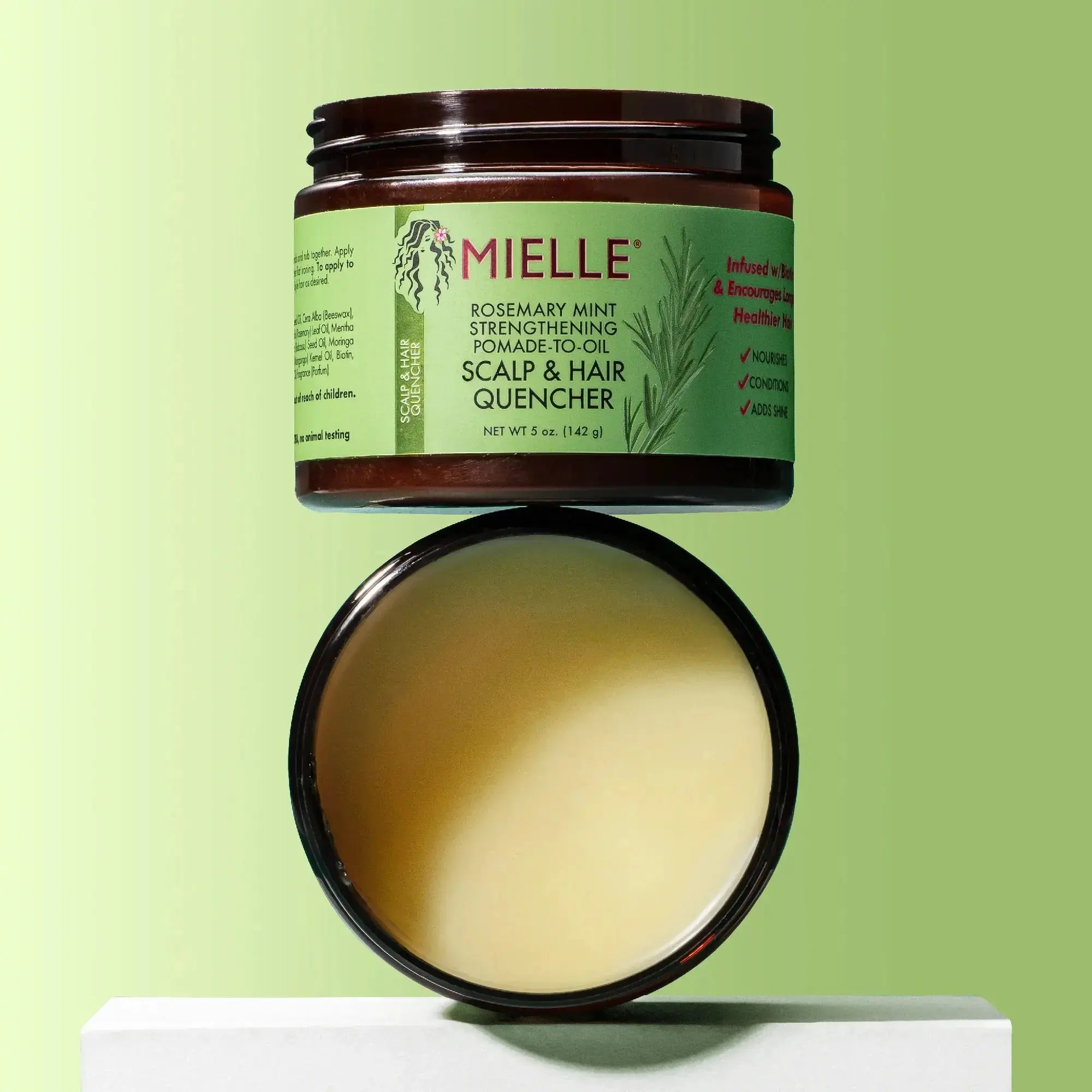 Rosemary Mint Pomade to Oil Hair & Scalp Quencher - Image 2