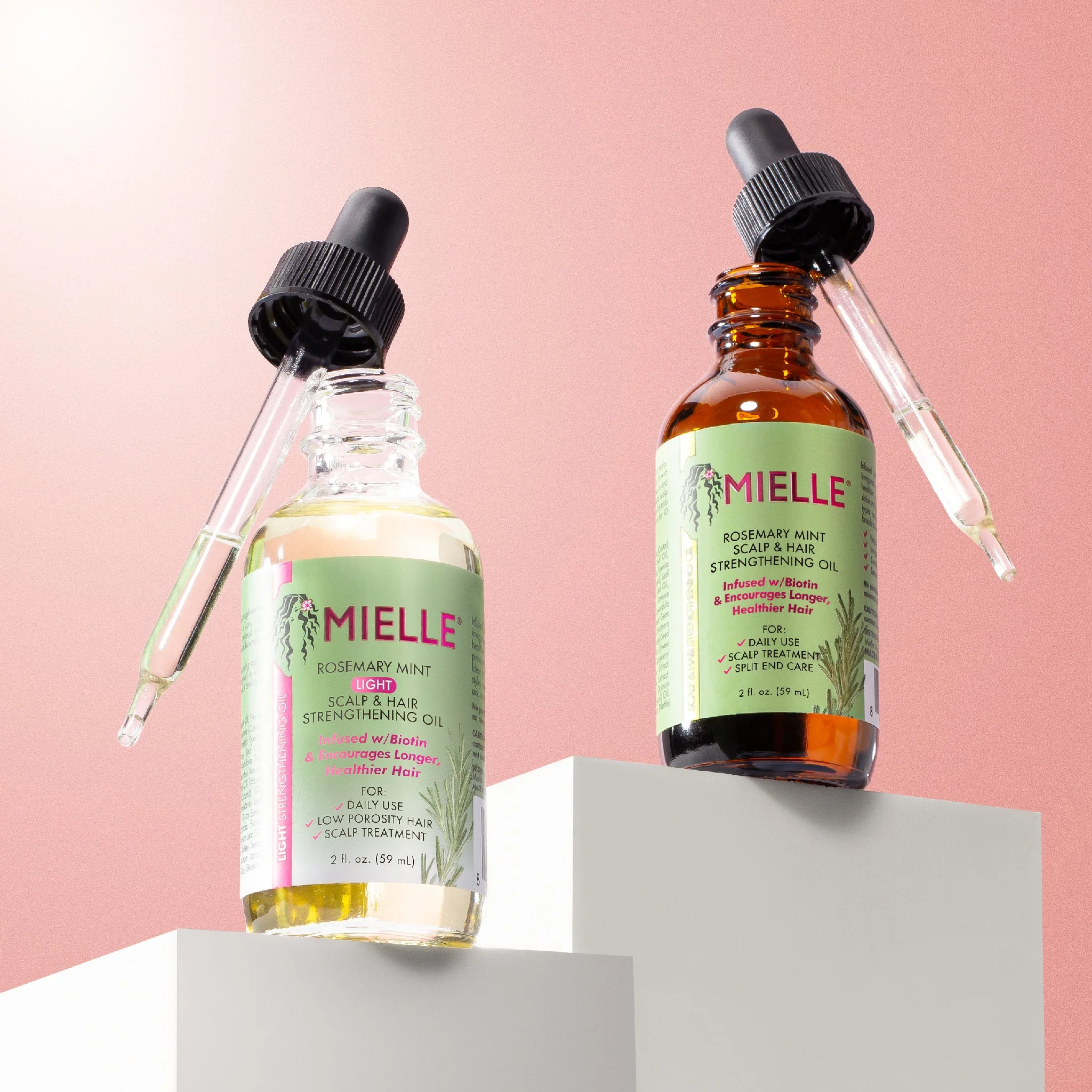 Rosemary Mint Scalp & Hair Strengthening Oil Light - Image 2