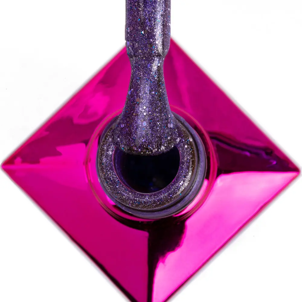Hybrid Gel Polish Cat Eye Foxy Eyes Purple Light - Image 4