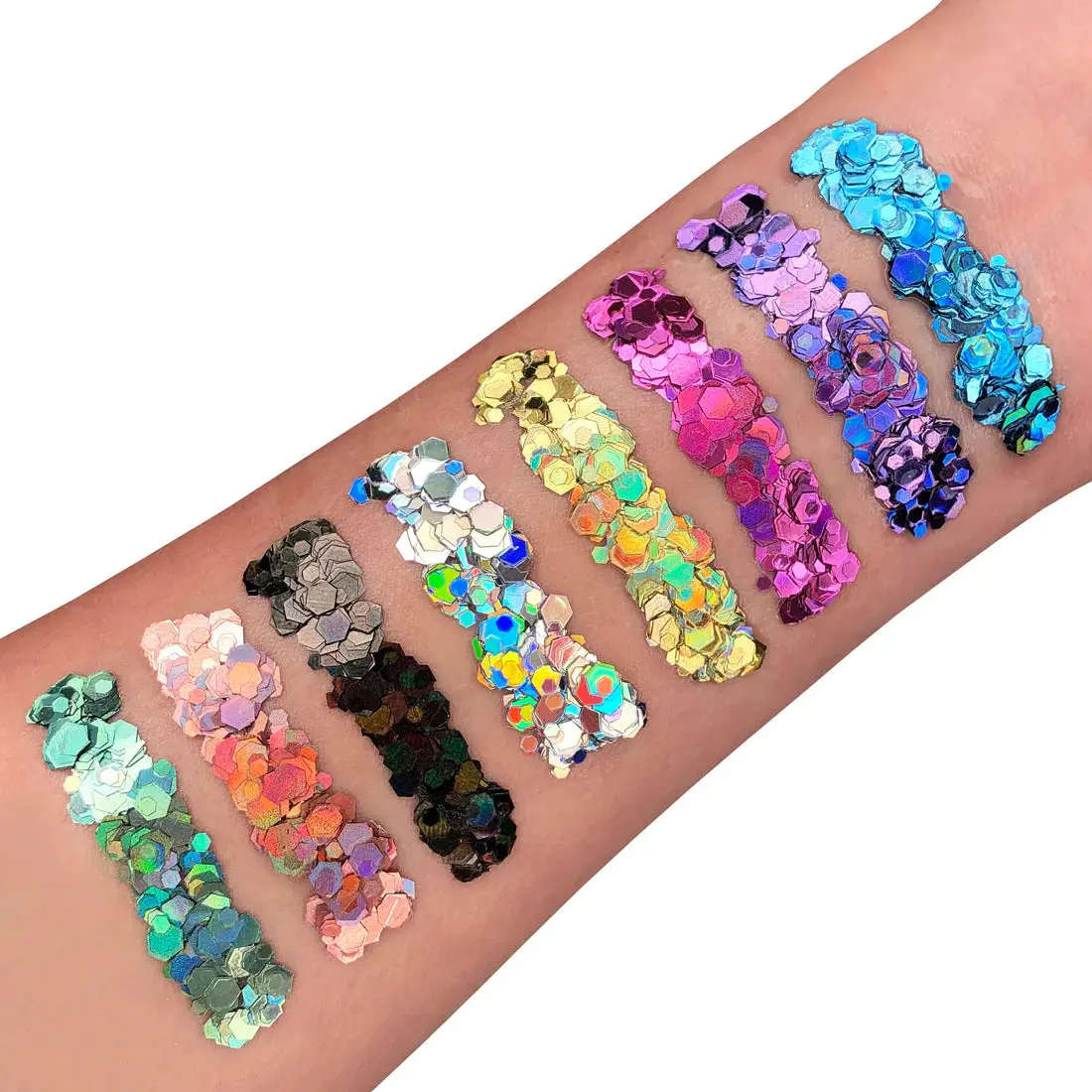 Holographic Chunky Glitter Gel Silver - Image 2
