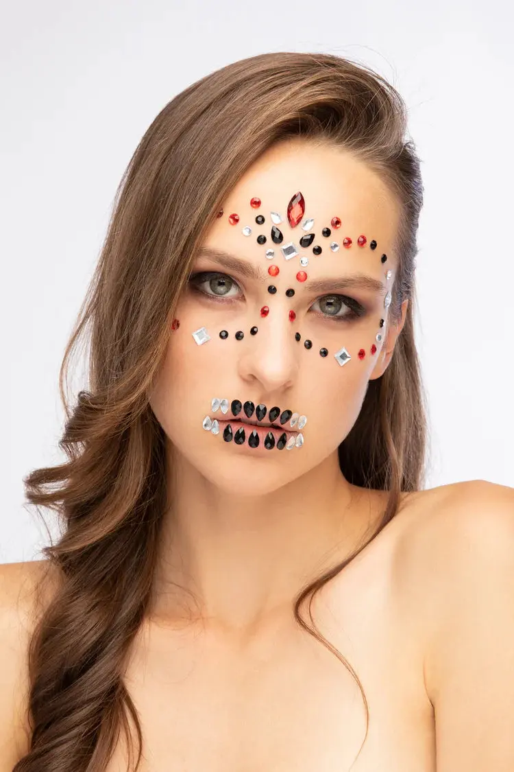 Moon Terror Halloween Face Jewels Day of the Dead - Image 2