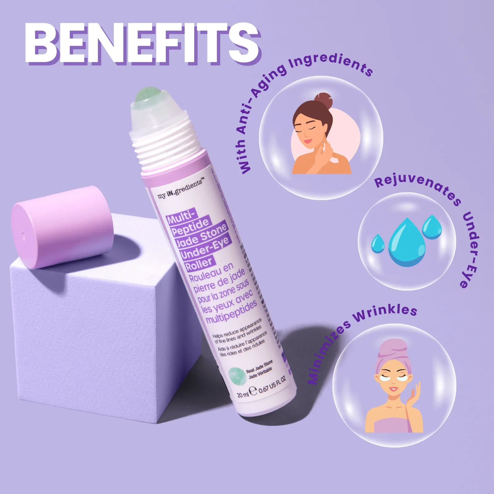 Under-eye Roller Jade Stone Multi-Peptide - Image 3