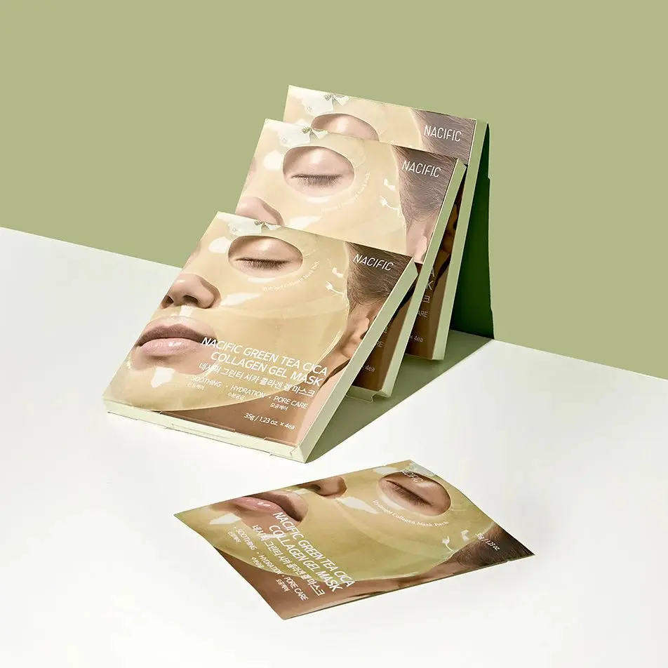 Green Tea Cica Collagen Gel Mask - Image 3
