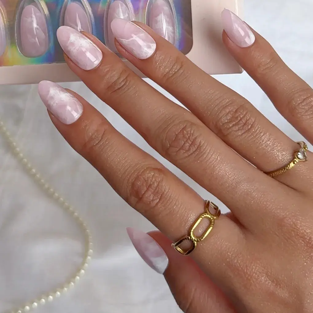 Soft Gel Press-On Nails Candy Clouds - Image 2