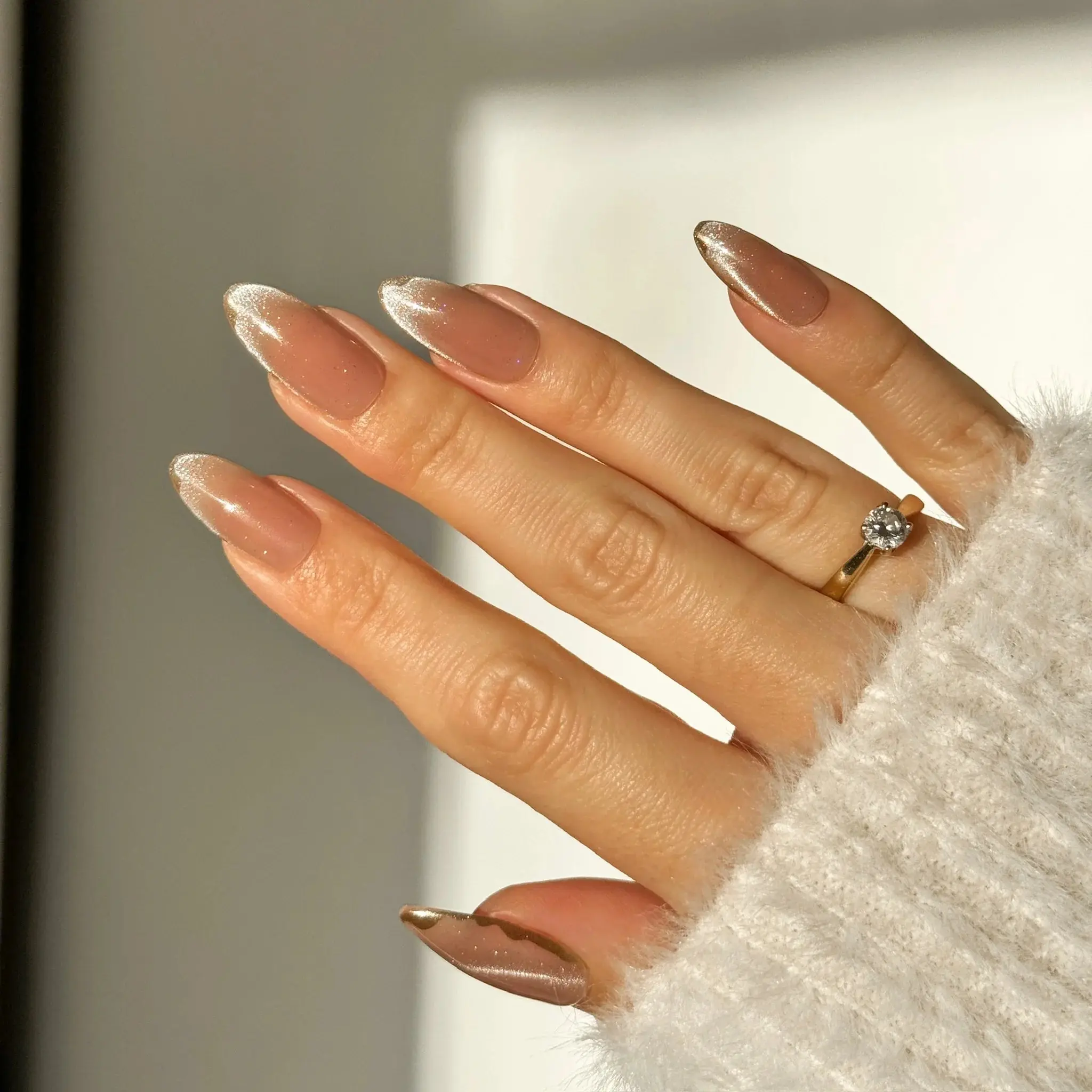 Soft Gel Press-On Nails Gold Digger - Image 3